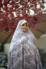 چادر رنگی ژاکارد ابریشم - تصویر 2