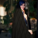 چادرمشکی طرح مخمل