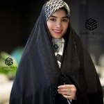 چادر مشکی بارکد طرح ورساچ